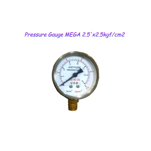 Pressure Gauge MEGA 2.5'x2.5kgf/cm2 (For Gas Generator Tank)