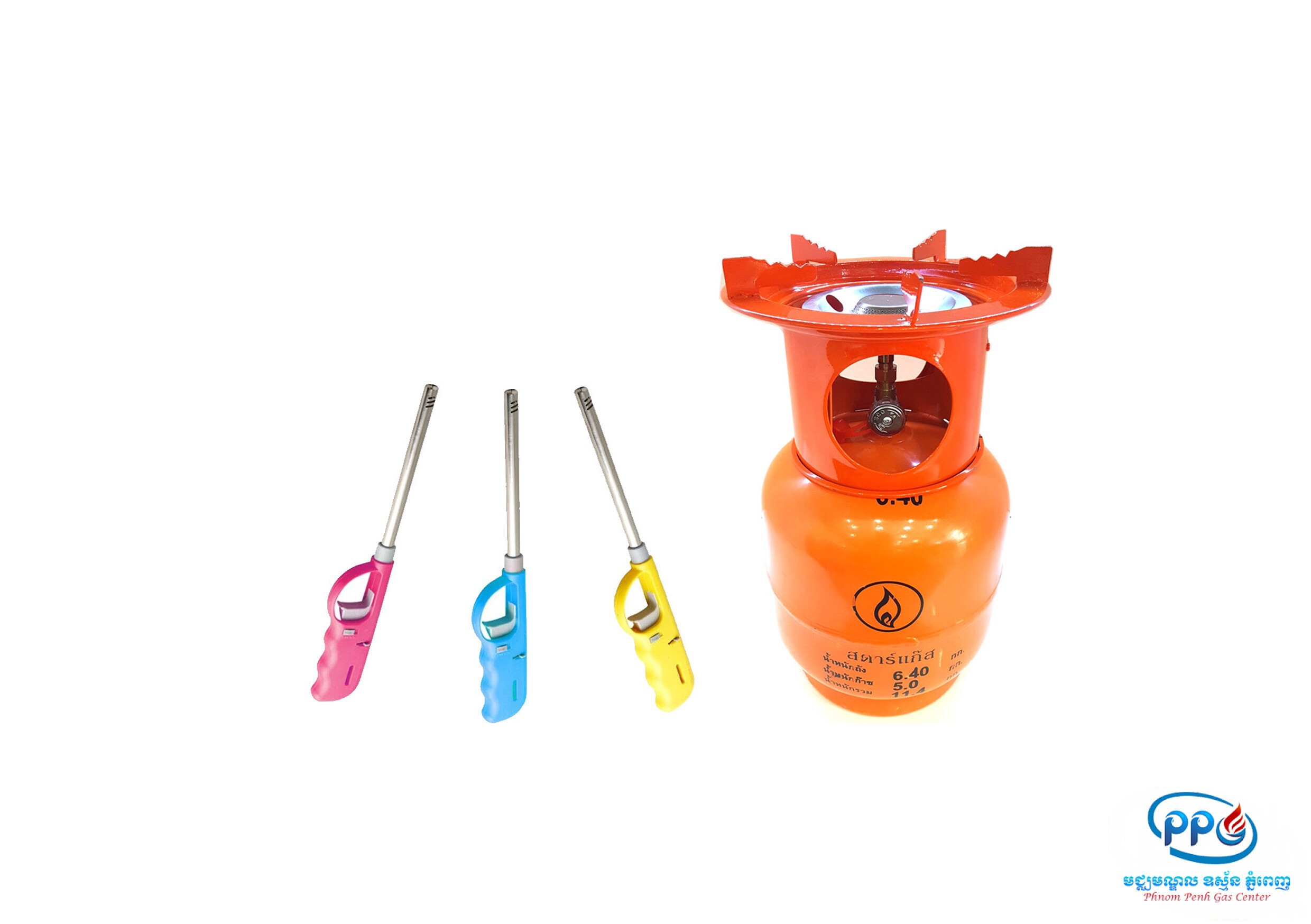 4KG Empty LPG Tank + Cooker - Color Type
