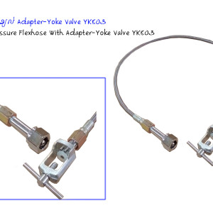 High-Pressure Flexhose With Adapter-Yoke Valve YK803 (CGA326-YK803)