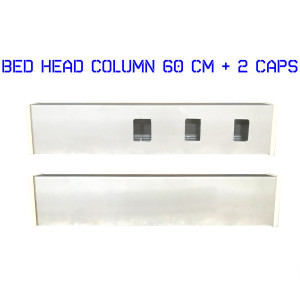 Bed Head Column 60cm with 2 caps