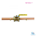 GENTEC BALL VALVE VL1-10N2 with pipe, pipe size 1
