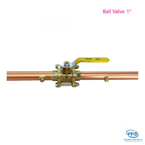 GENTEC BALL VALVE VL1-10N2 with pipe, pipe size 1